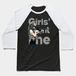 Girls' Frontline Tactical Chic Tee: Where Strength Meets Style Baseball T-Shirt